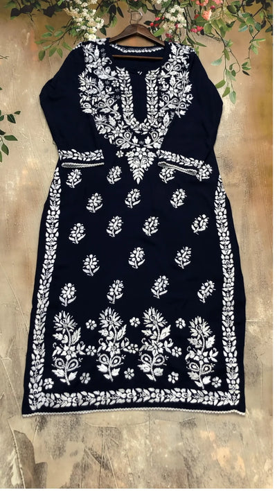 Aisha Authentic Lucknowi kurta Palazzo Set