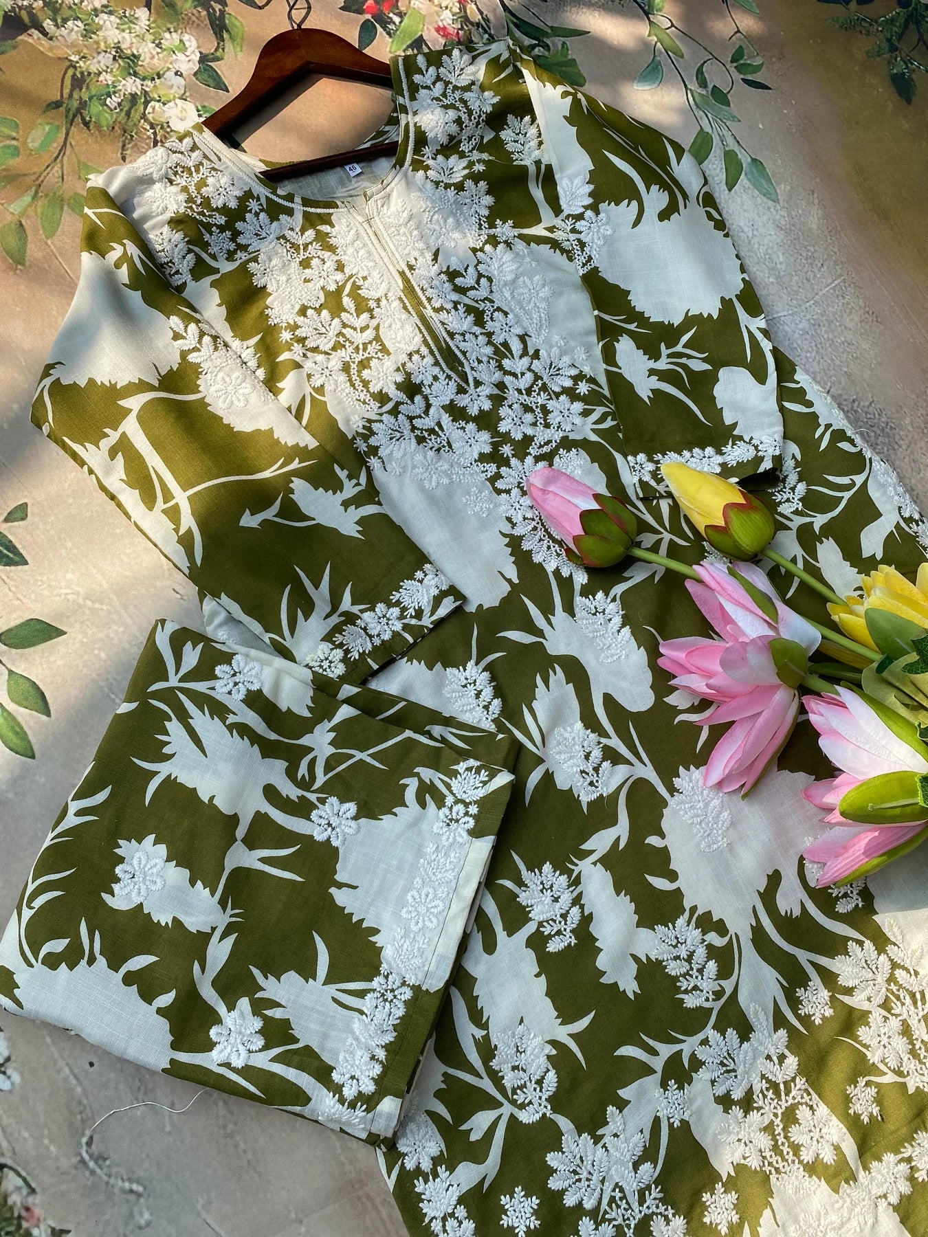 Mahira Authentic Lucknowi Kurta Palazzo Set