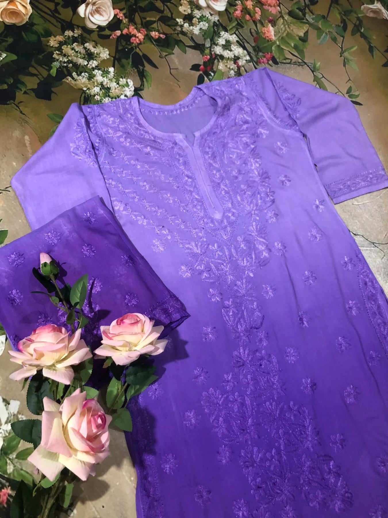 Roohaniyat Ombere Kurta Set