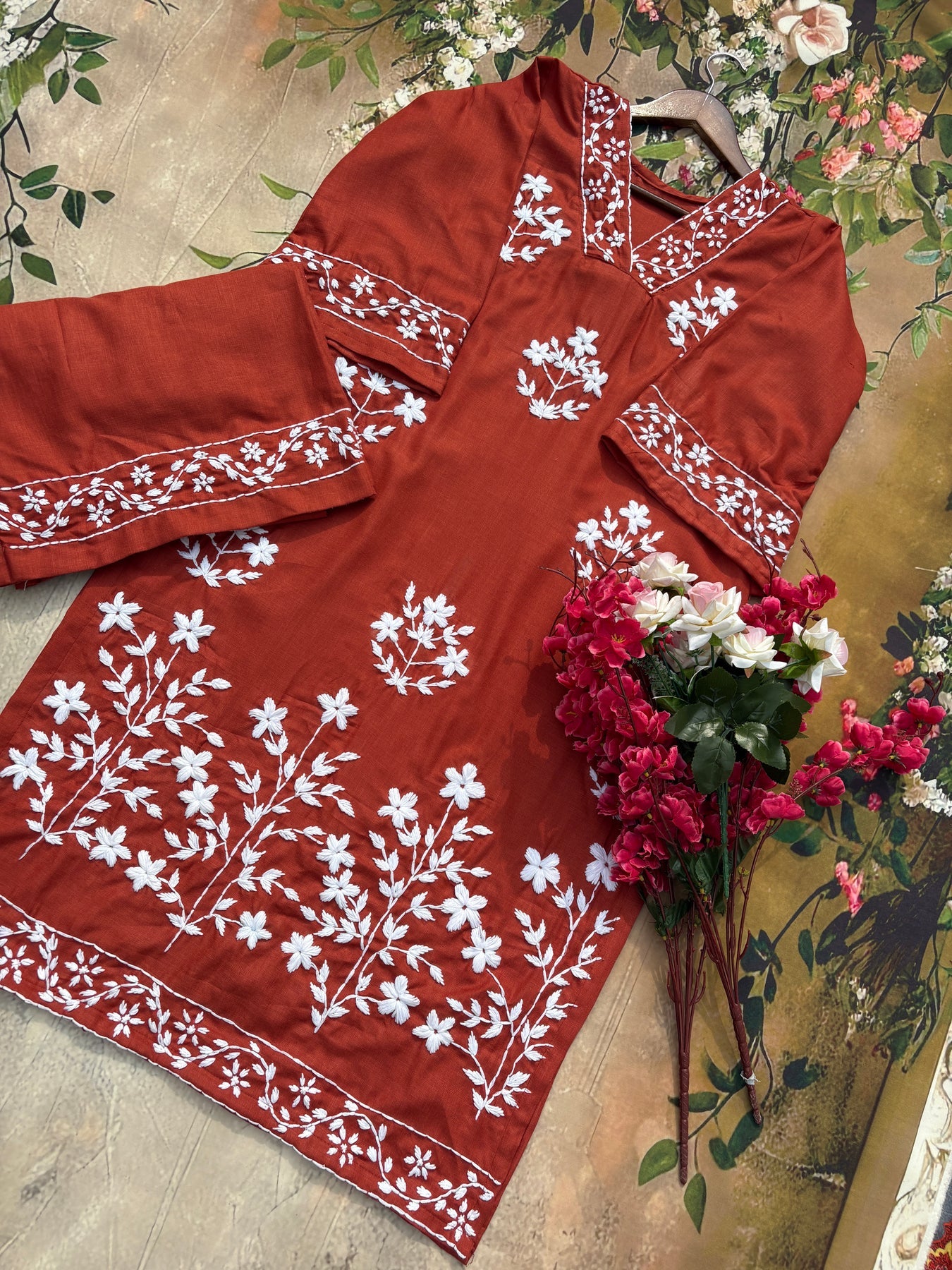 Aisha Authentic Lucknowi kurta Palazzo Set