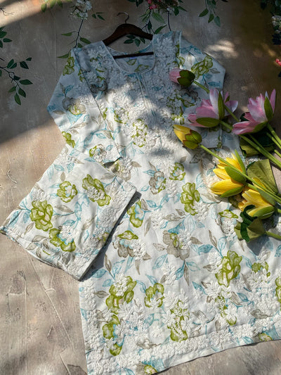 Mahira Authentic Lucknowi Kurta Palazzo Set